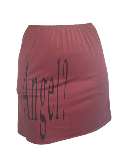 Angel? Maroon Slip Skirt - L