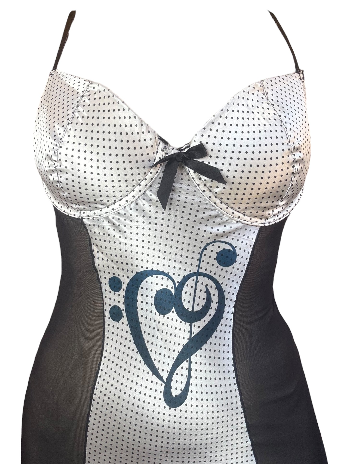 Music=Life Polka Dot Babydoll Dress - XL