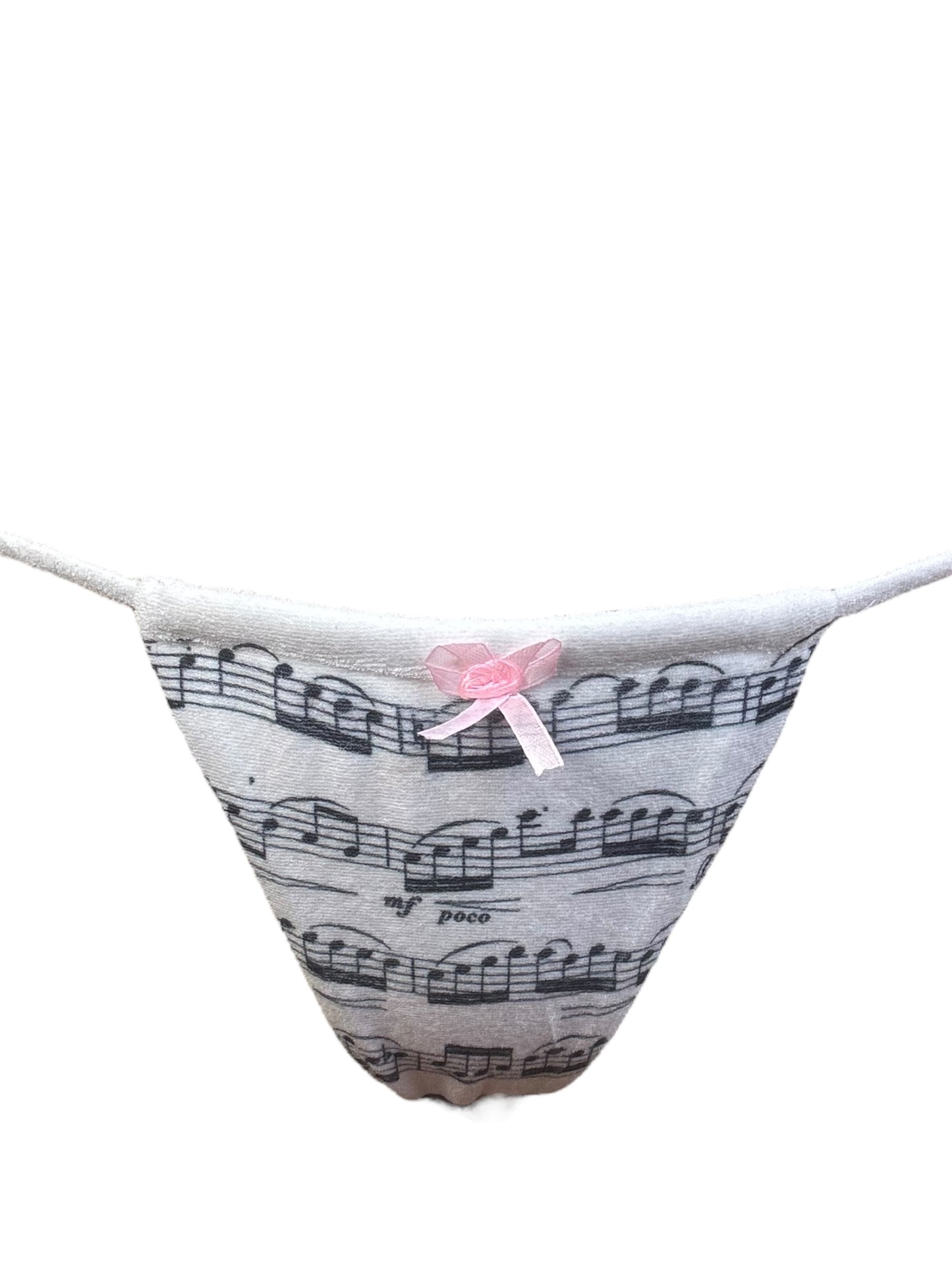 Sheet Music Terry Cloth Bikini - L
