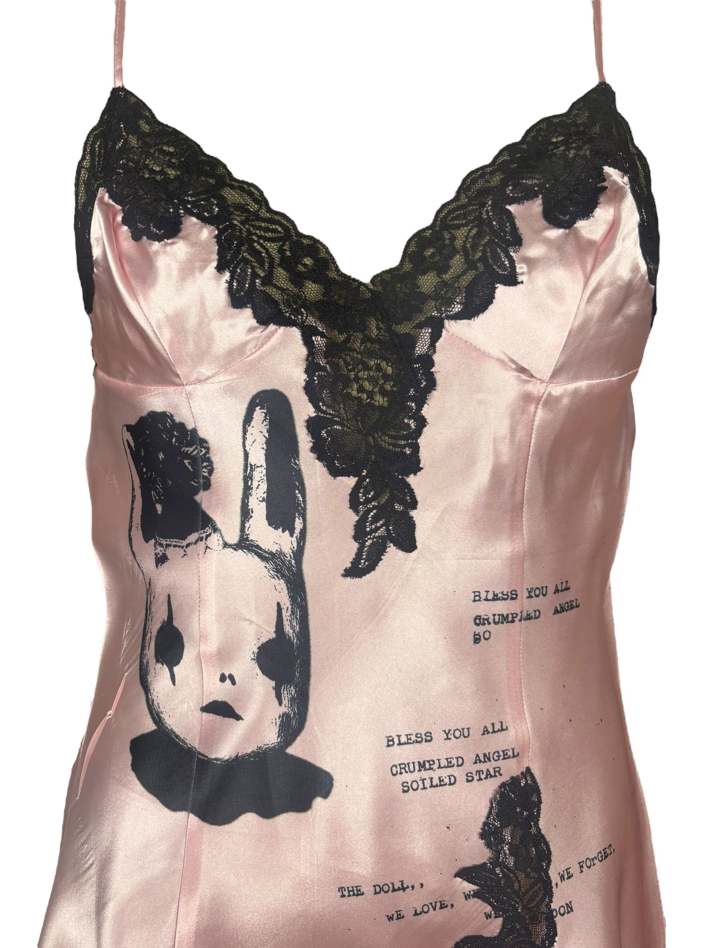 Harlequin Dreamer Pink + Black Mini Dress - S