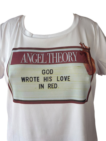 God Wrote His Love In Red Tee - 5X