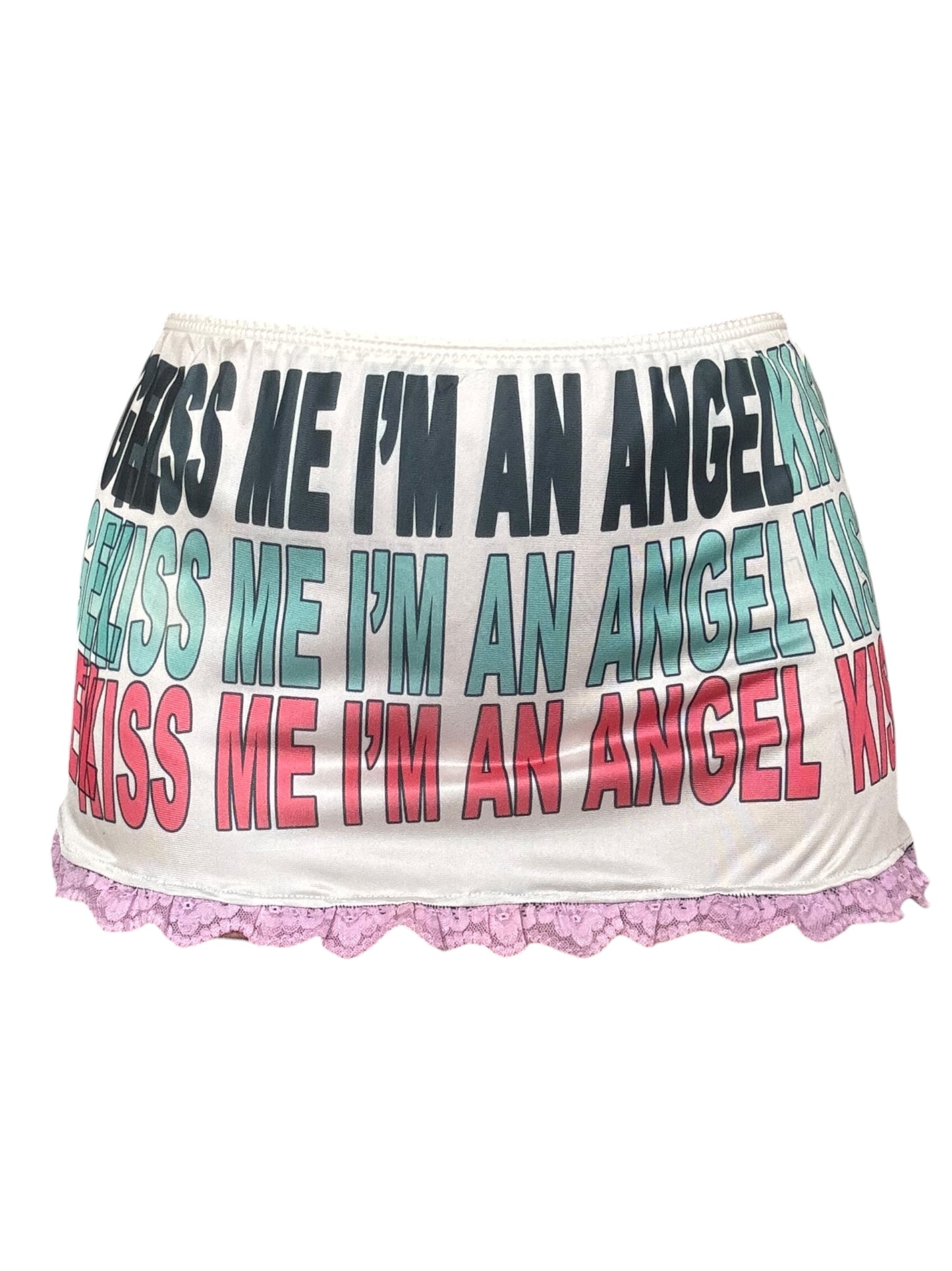 Kiss Me I'm an Angel Micro Mini Skirt - S/M