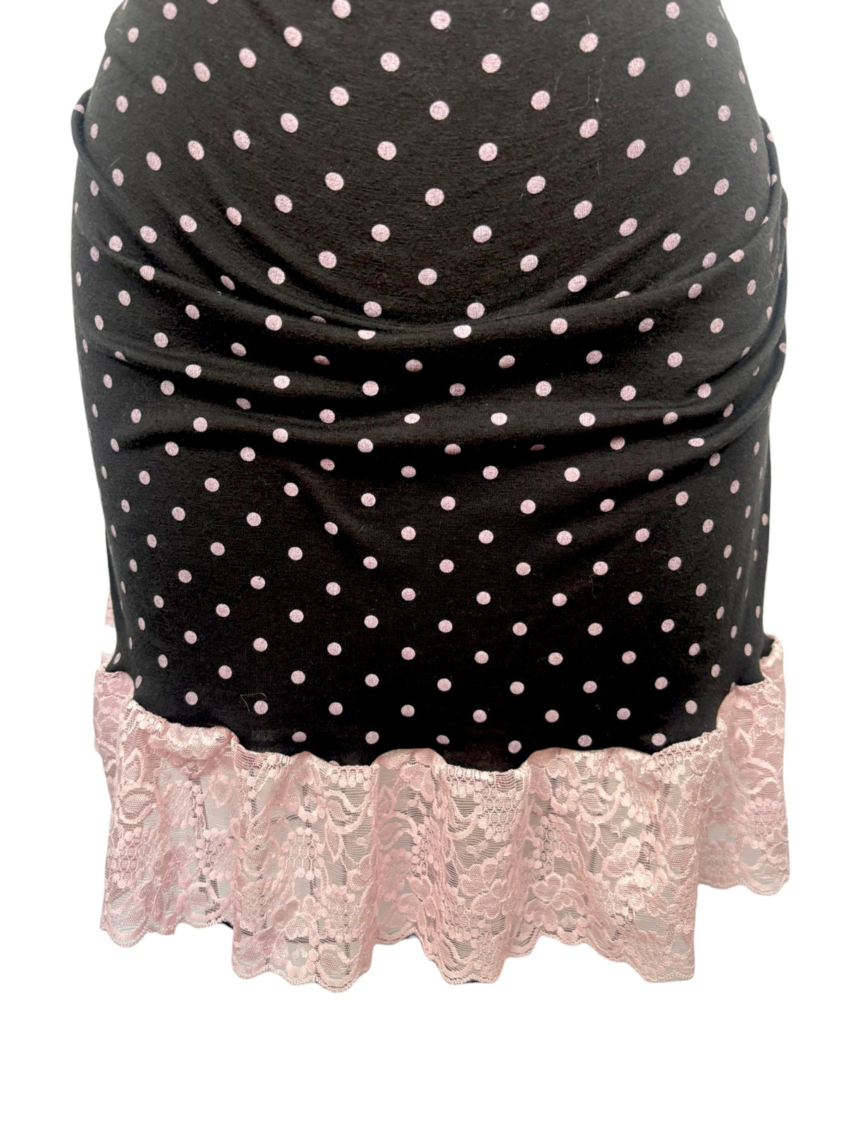 Lily Polka Dot Strapless Dress - L