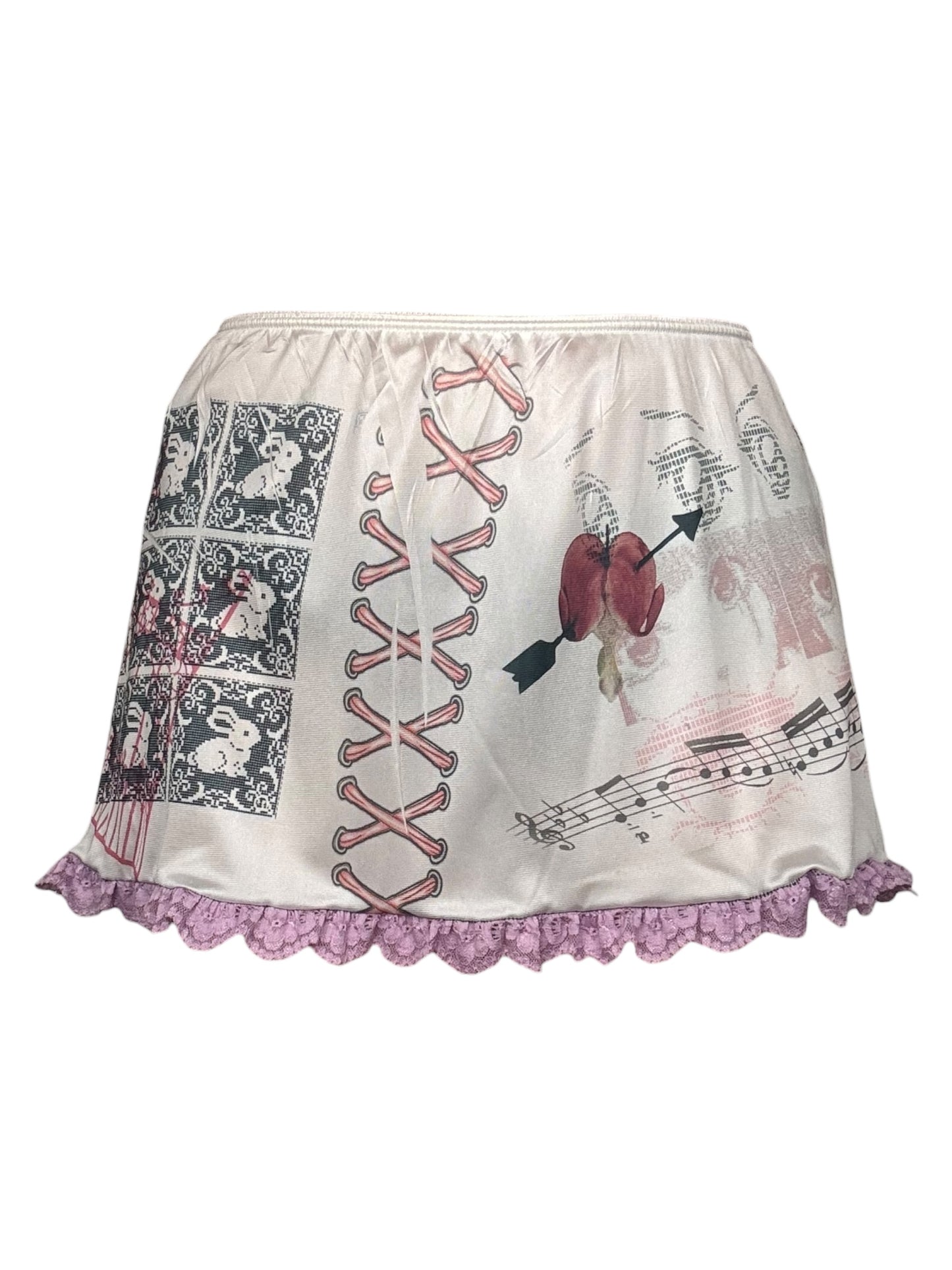 Tie My Heart Mini Skirt - M/L