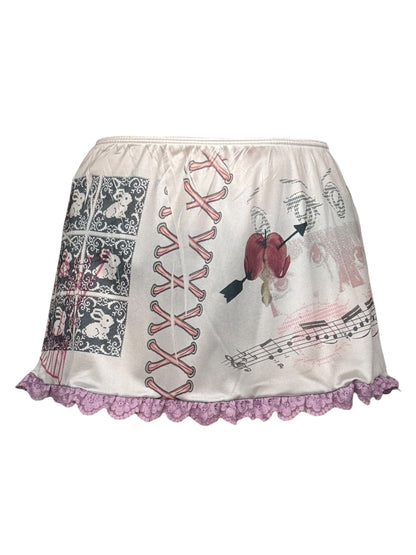 Tie My Heart Mini Skirt - M/L