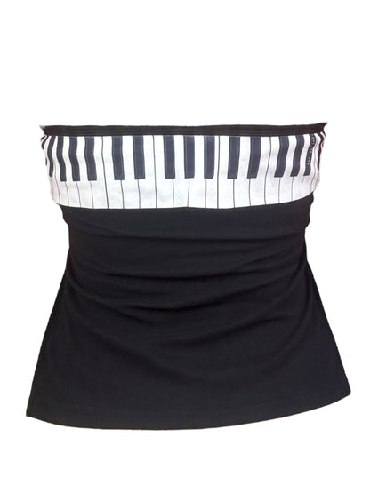 Piano Bow Tube Top - M/L