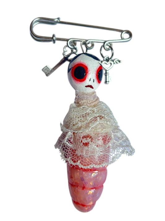 Lottie Maggotine Charm Pin