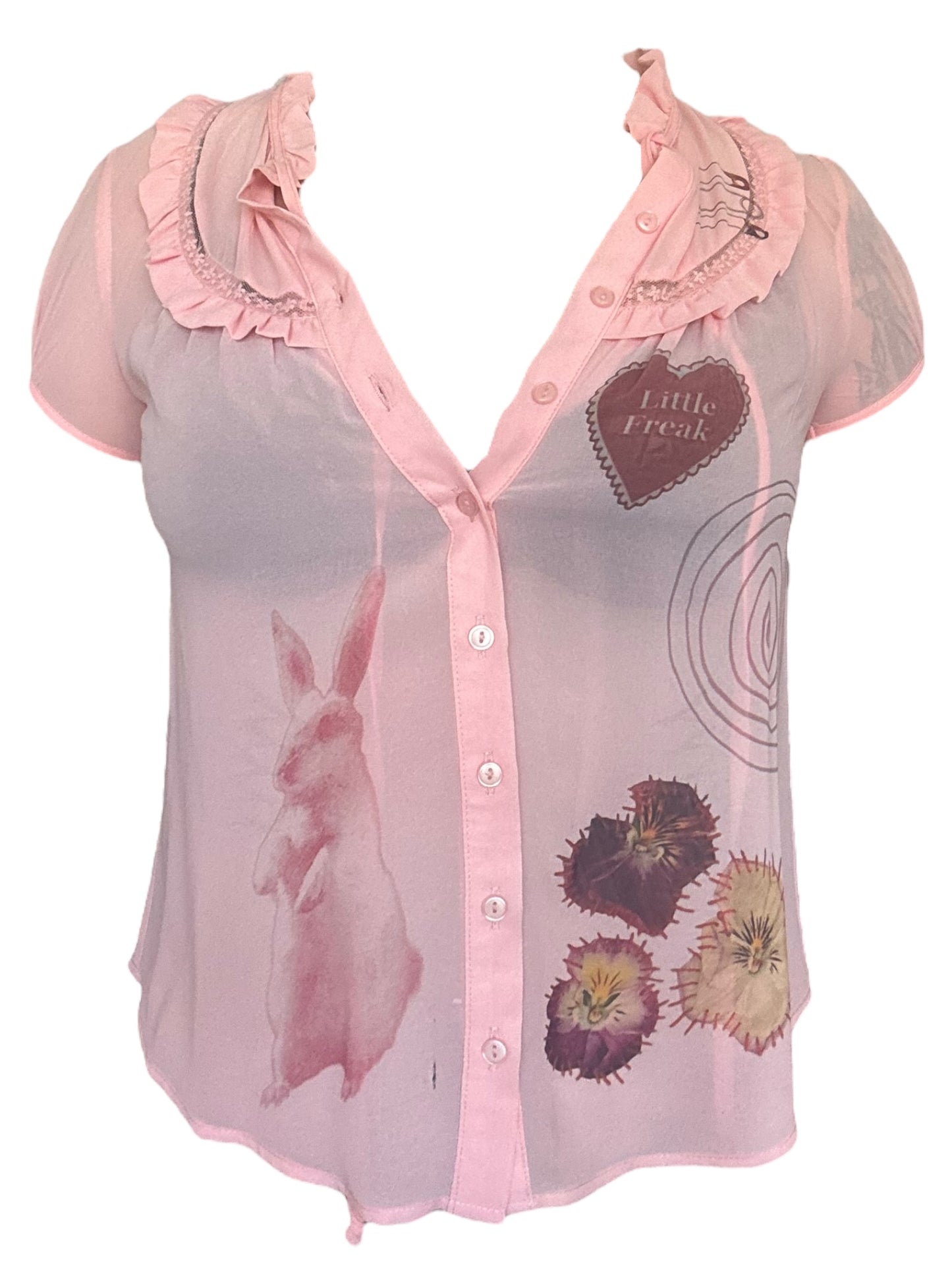 Little Freak Pink Blouse - M