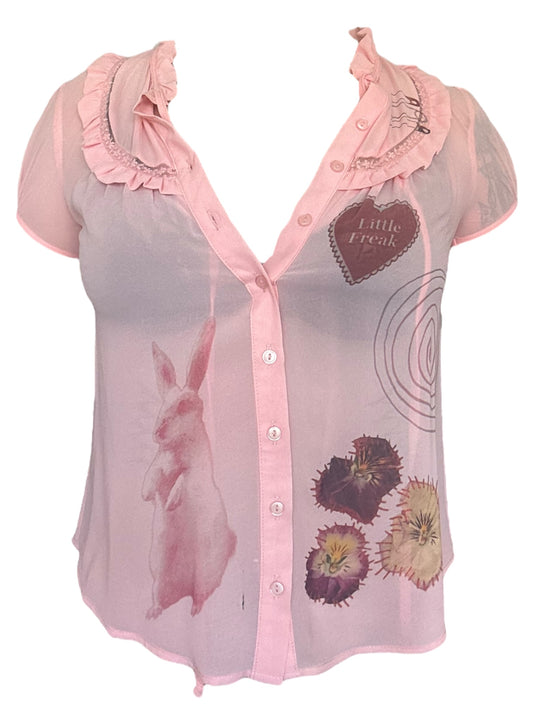 Little Freak Pink Blouse - M
