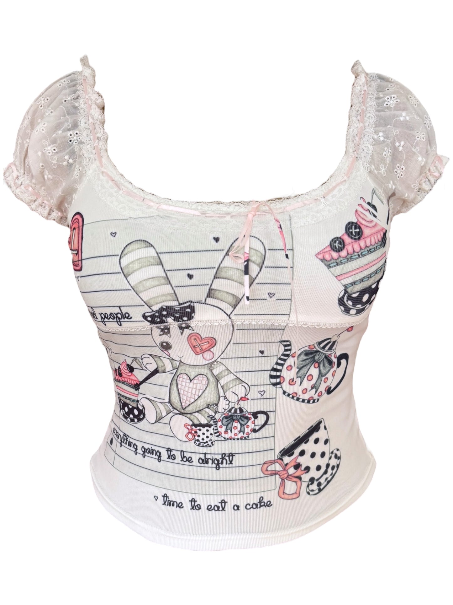 My Bunny Babydoll Tee Sample - M