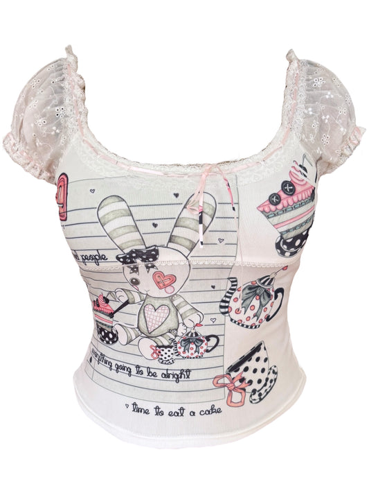 My Bunny Babydoll Tee Sample - M