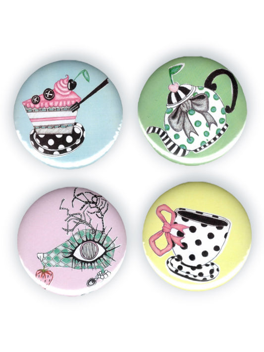 Tea Party Button Set