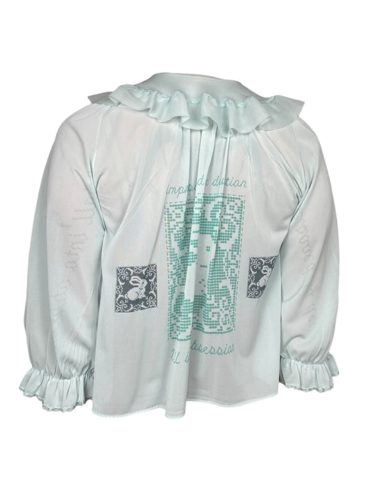 Devotion Blue Bed Jacket - S
