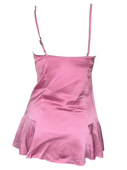 Melon Soda Pink Slip Dress - M/L