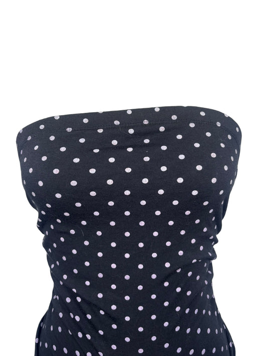 Lily Polka Dot Strapless Dress - L