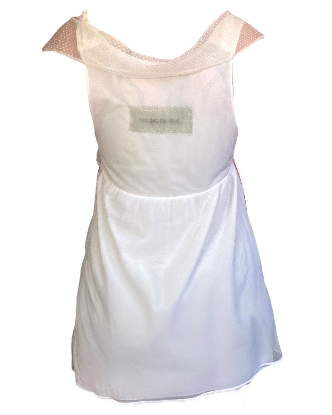 Forget Me Not White Lace Babydoll Dress - M