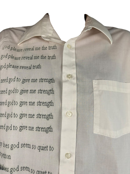 Violent Desires White Button Up - L
