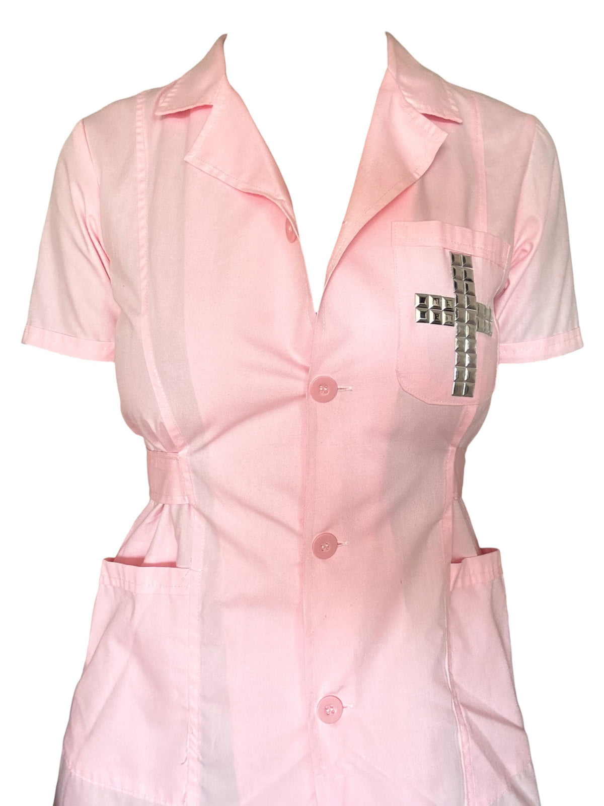 Crucified Pink Nurse Dress - M