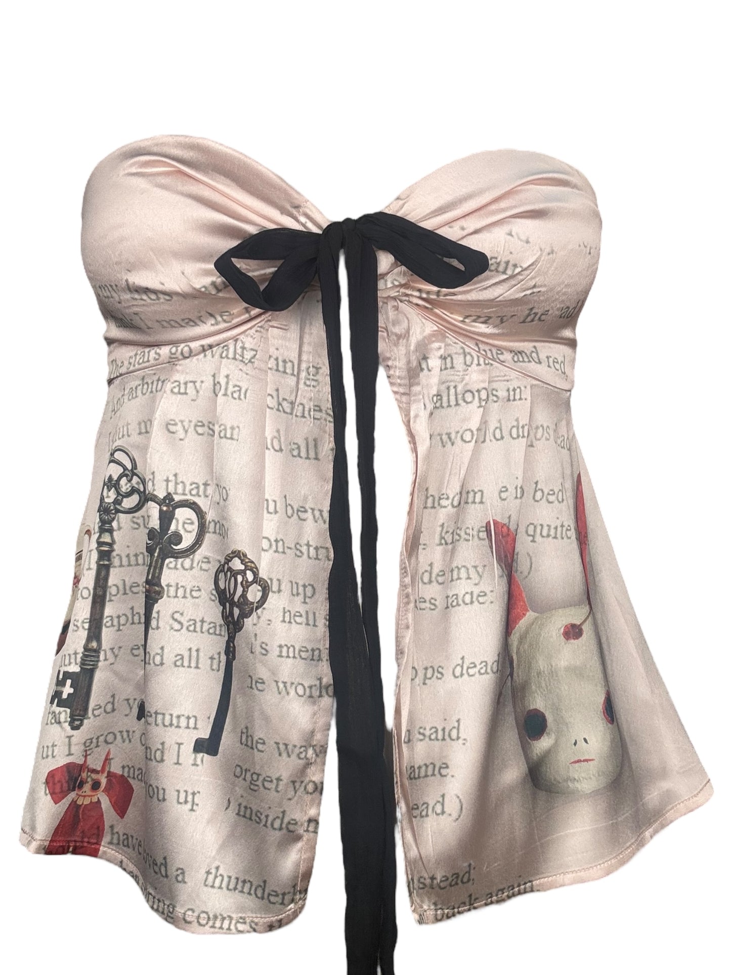 Mad Girl's Love Song Pink Flutter Blouse - M
