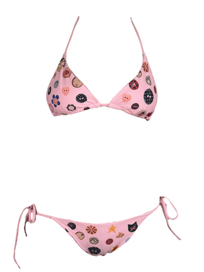Button Pink Bikini - M