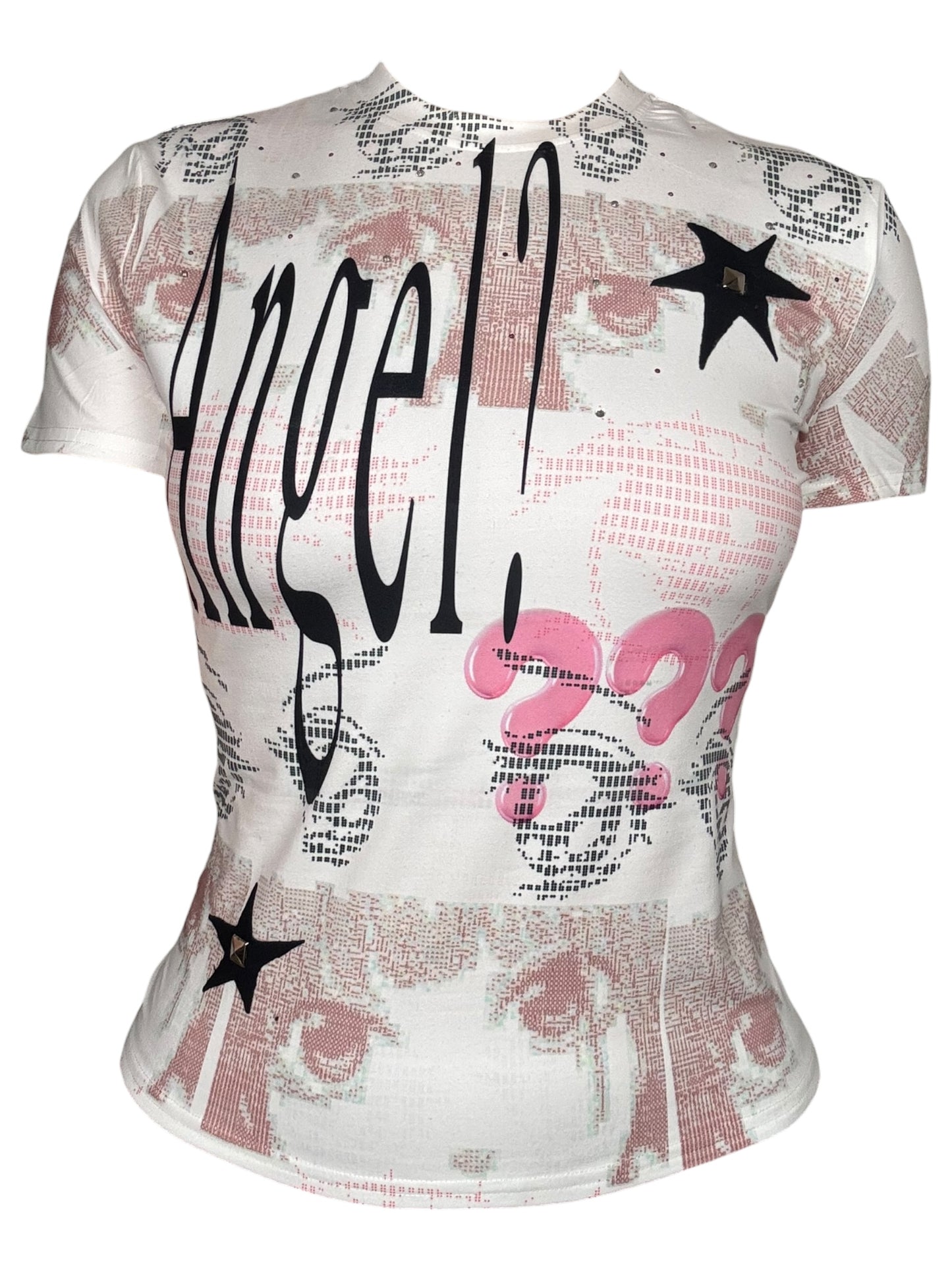 Angel? White Tee - 2X