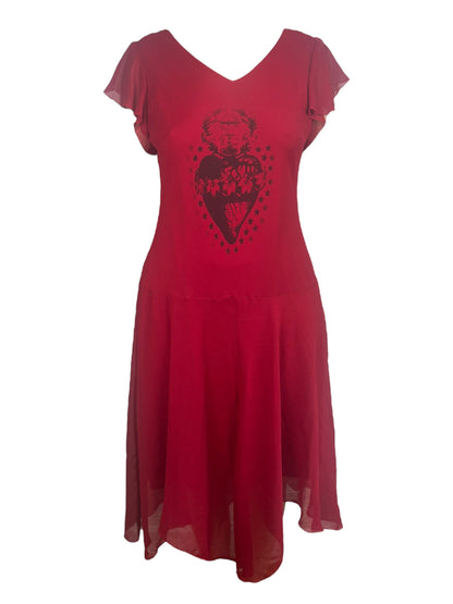 Sacred Heart Red 90's Dress - L/XL