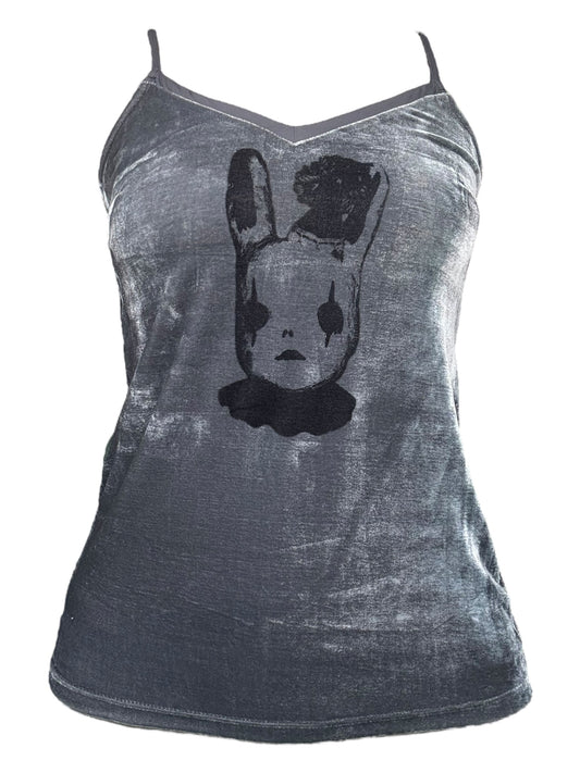 Orlando's Kiss Grey Velvet Tank - M