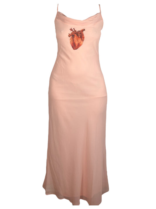 Angel's Bleeding Heart Peach Formal Dress - S/M
