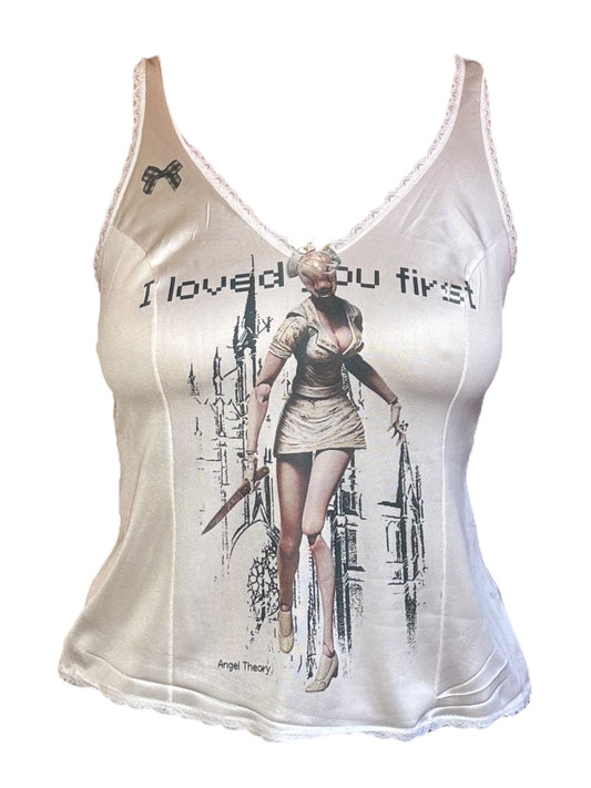 I Loved You First Slip Tank - L