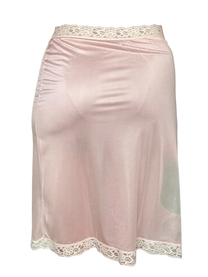 Melon Soda Pink Slip Skirt - XL
