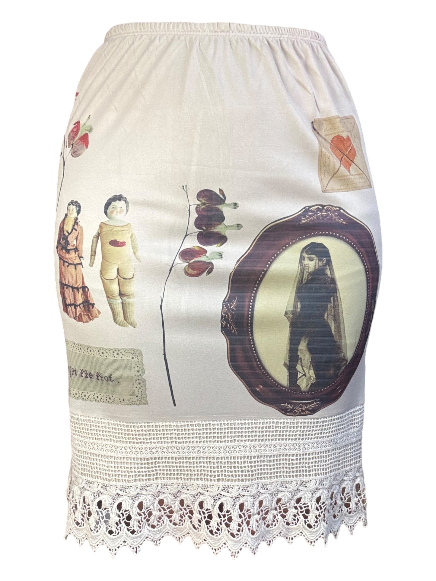 Forget Me Not Crochet Skirt - XL