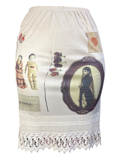 Forget Me Not Crochet Skirt - XL