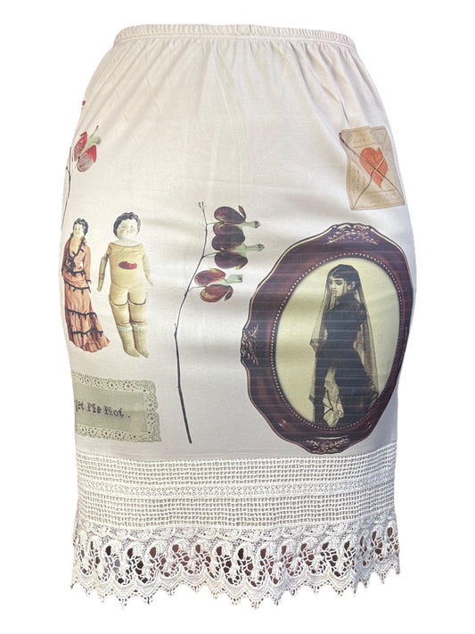 Forget Me Not Crochet Skirt - XL