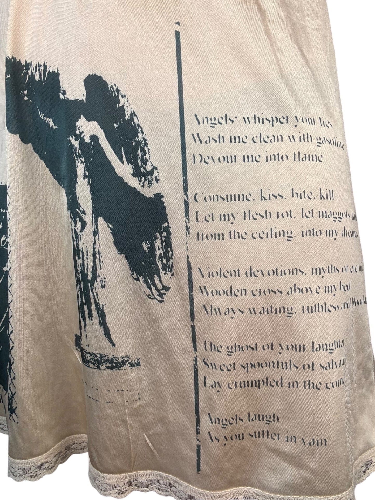 Angel's Salvation Tan Slip Skirt - L/XL