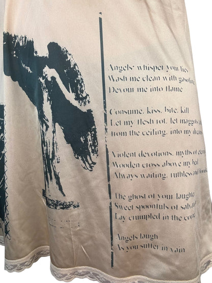 Angel's Salvation Tan Slip Skirt - L/XL
