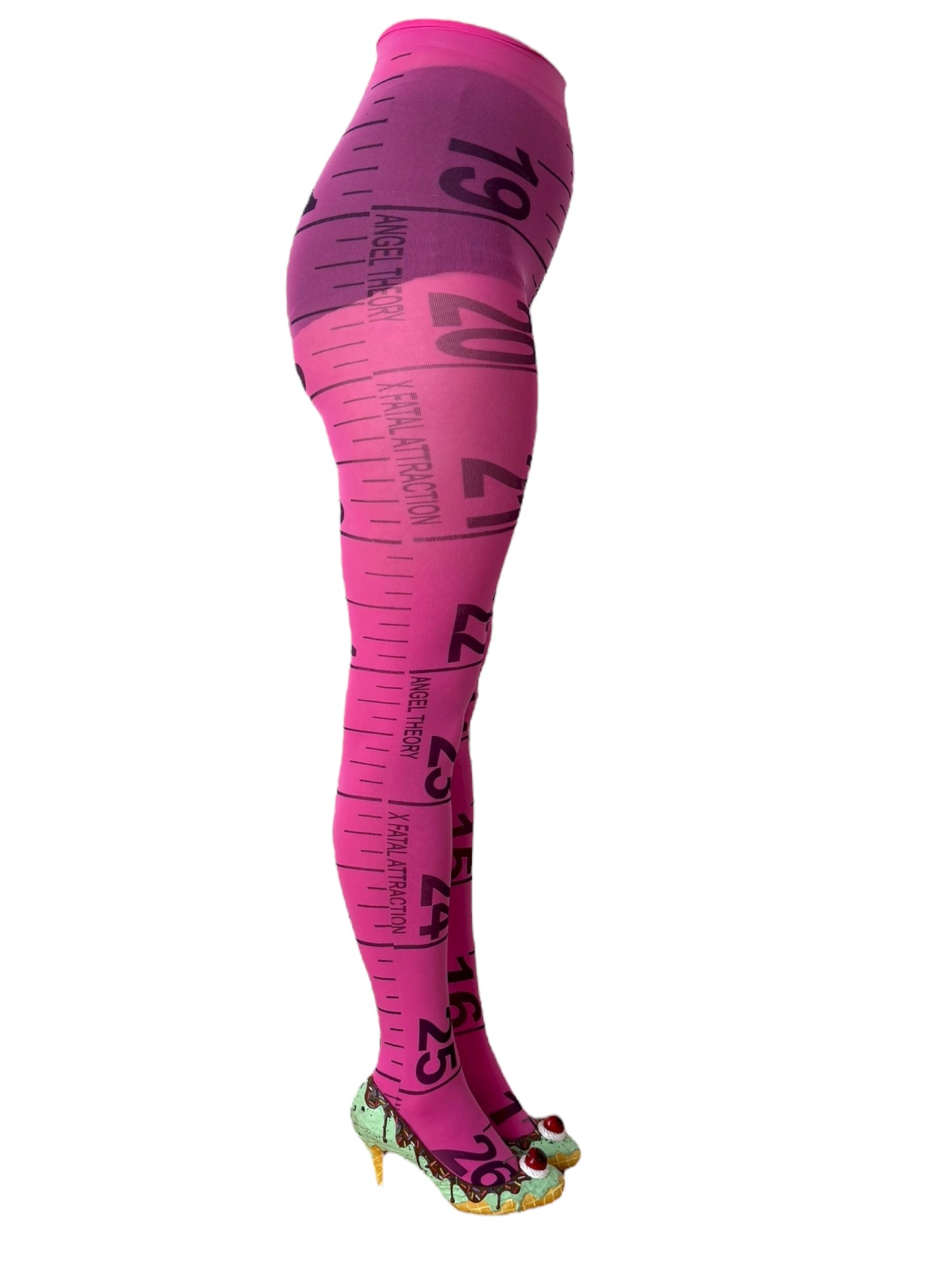 Measuring Tape Pink Tights