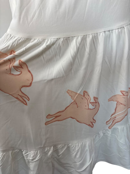 Leaping Light White Skirt - M