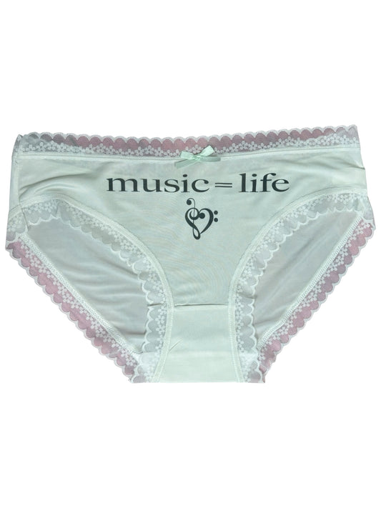 Music=Life Mint Undies