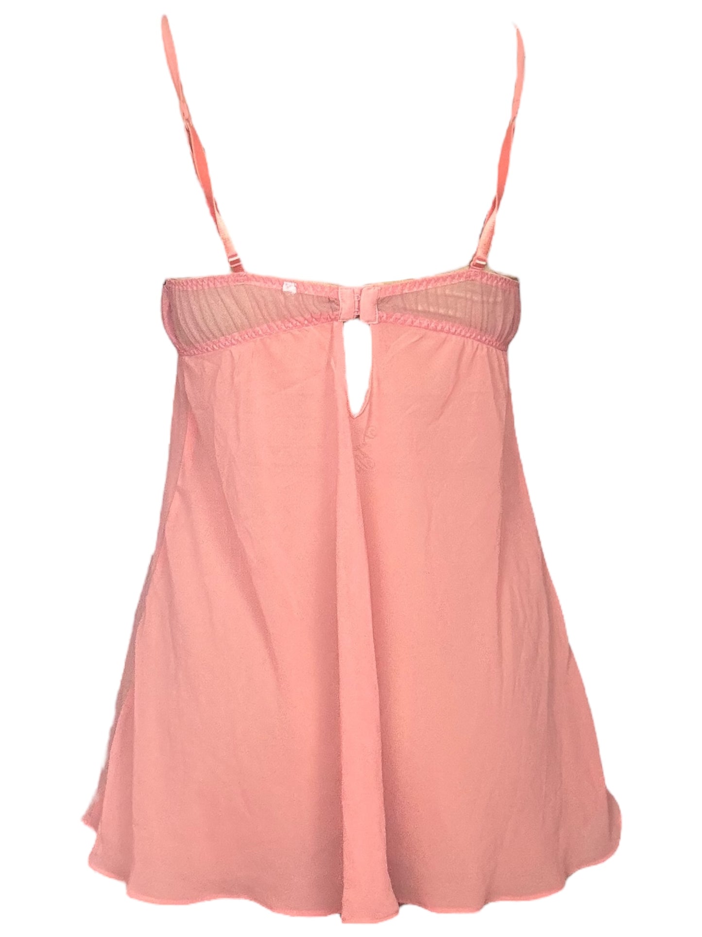 Orlando's Sullen Portrait Salmon Babydoll Mini Dress - M/L