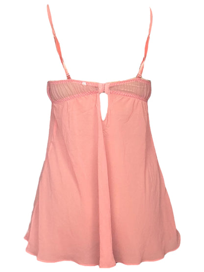 Orlando's Sullen Portrait Salmon Babydoll Mini Dress - M/L