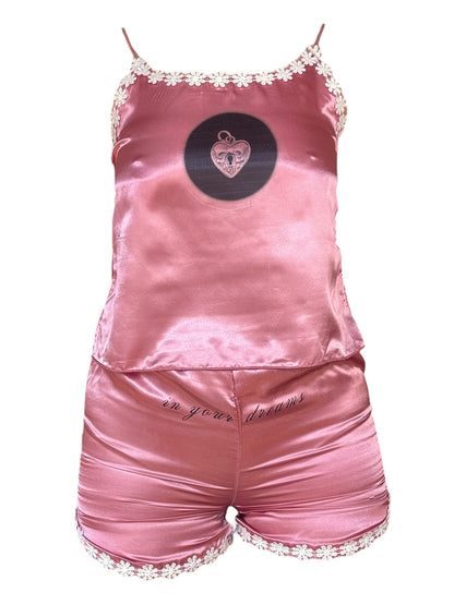 Only In Your Dreams Pink PJ Set - S