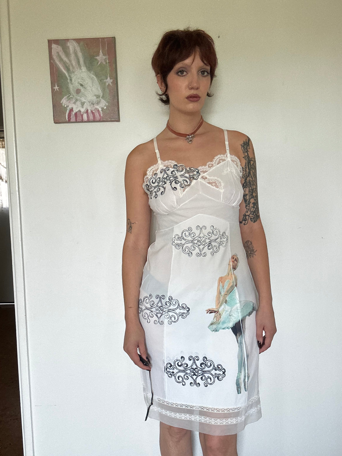 Ballerina's Sky Slip Dress - M