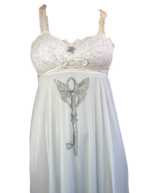 Bone Key Baby Blue Dress - M