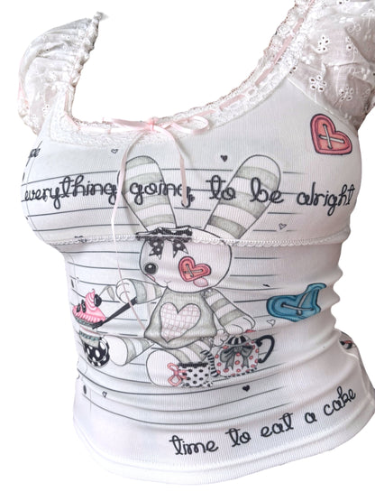 Dear, Bunny Babydoll Tee