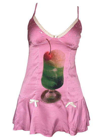 Melon Soda Pink Slip Dress - M/L