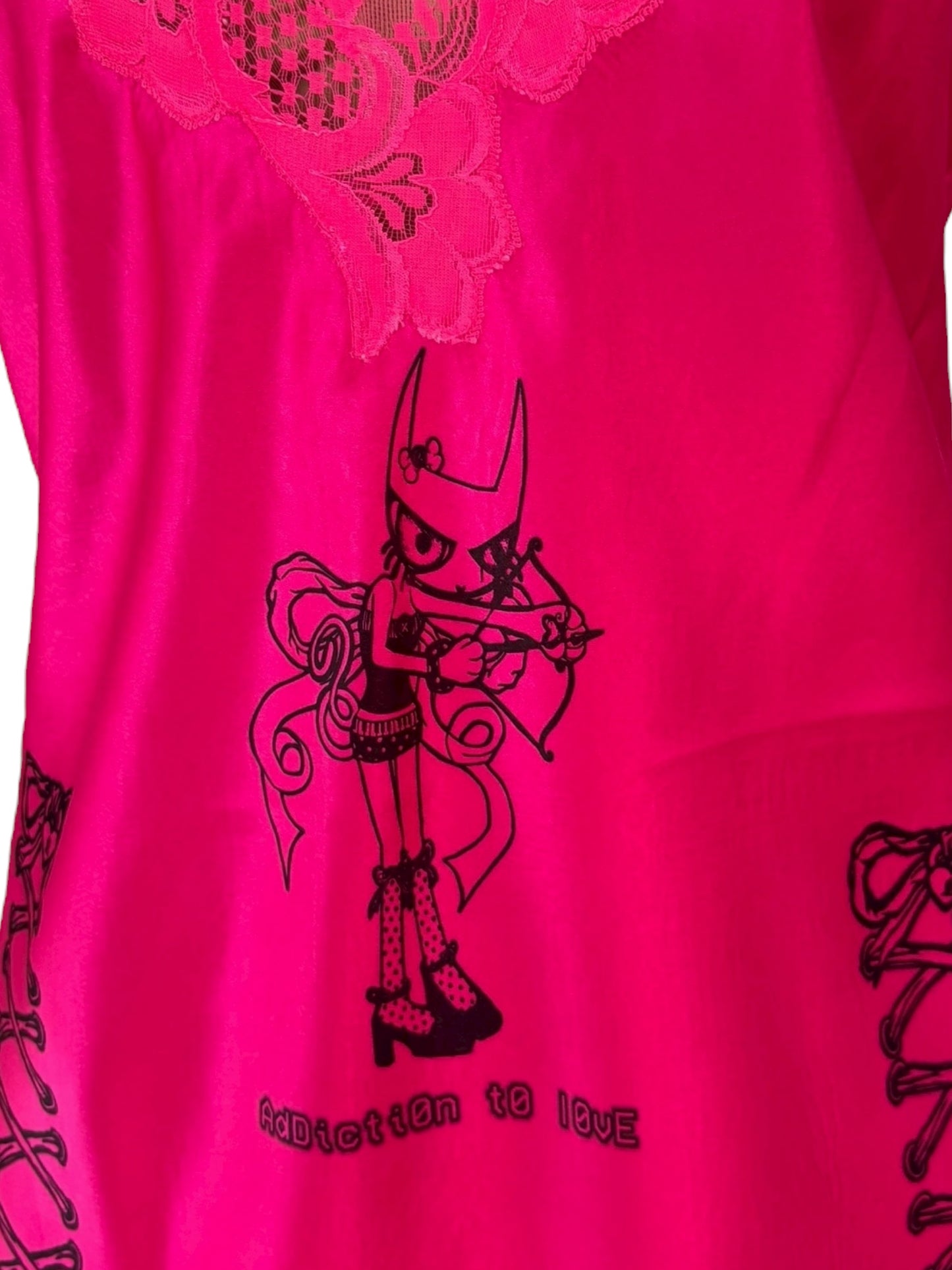 Addiction to Love Hot Pink Slip Dress - L/XL