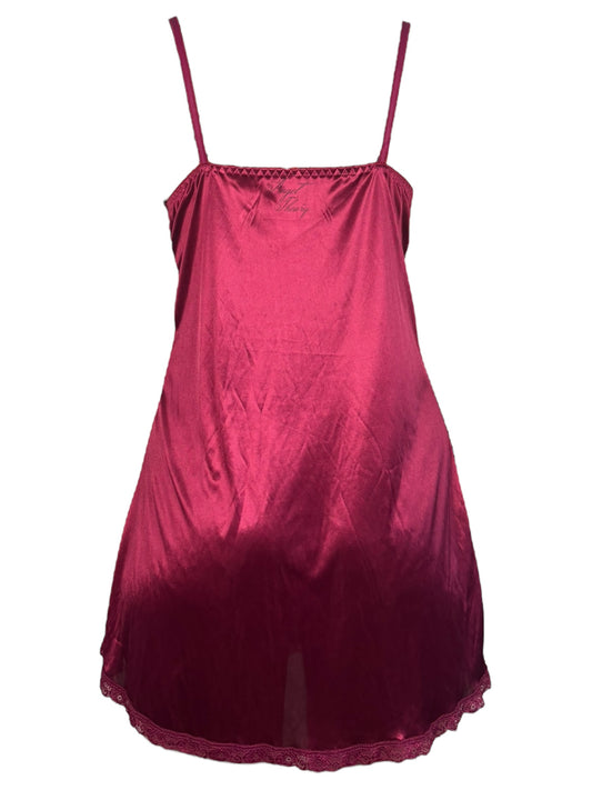 Crucifixion Maroon Slip Dress (Sample) - M/L