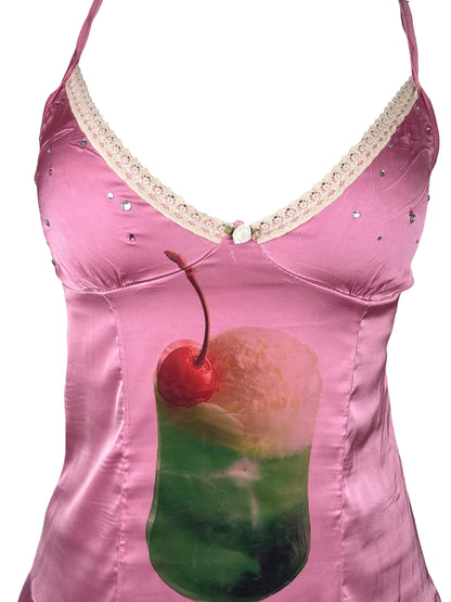 Melon Soda Pink Slip Dress - M/L