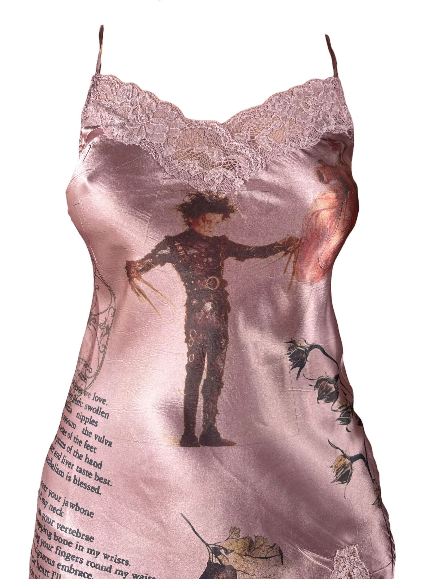 Scissorhand Communion Mauve Slip Mini Dress - M