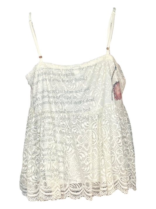 Key To My Heart Lace Flutter Tank - 3X/4X